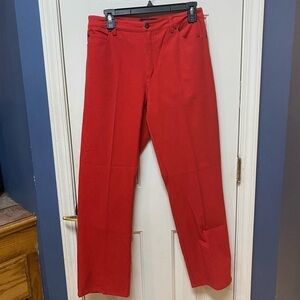 Erie Jeans Size 6 Red Straight Leg High Waist Women Jeans.